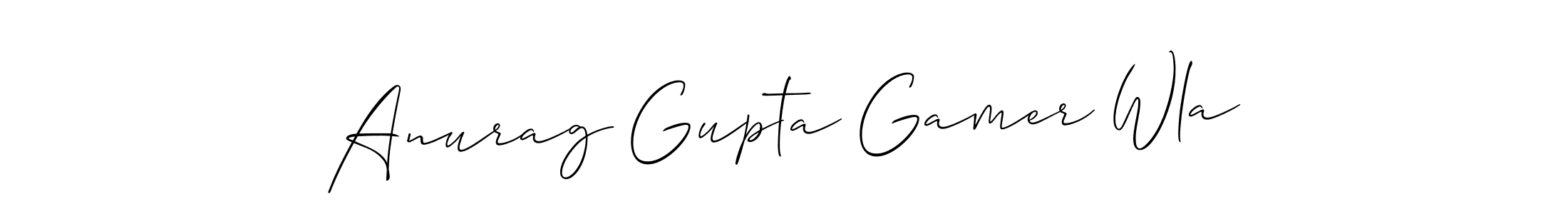 How to make Anurag Gupta Gamer Wla signature? Allison_Script is a professional autograph style. Create handwritten signature for Anurag Gupta Gamer Wla name. Anurag Gupta Gamer Wla signature style 2 images and pictures png
