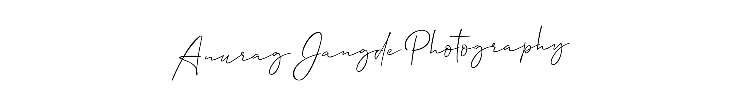 Also we have Anurag Jangde Photography name is the best signature style. Create professional handwritten signature collection using Allison_Script autograph style. Anurag Jangde Photography signature style 2 images and pictures png