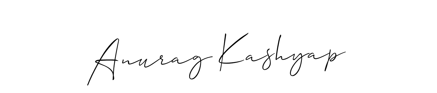 You should practise on your own different ways (Allison_Script) to write your name (Anurag Kashyap) in signature. don't let someone else do it for you. Anurag Kashyap signature style 2 images and pictures png