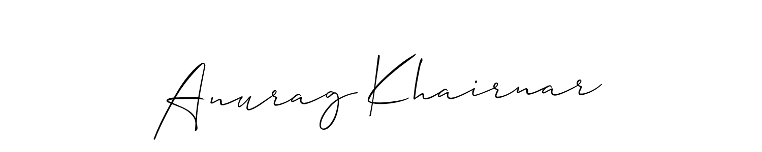 Make a beautiful signature design for name Anurag Khairnar. Use this online signature maker to create a handwritten signature for free. Anurag Khairnar signature style 2 images and pictures png