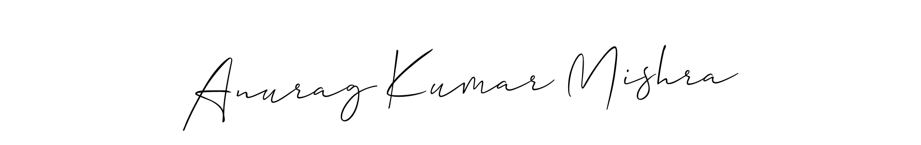 How to make Anurag Kumar Mishra signature? Allison_Script is a professional autograph style. Create handwritten signature for Anurag Kumar Mishra name. Anurag Kumar Mishra signature style 2 images and pictures png