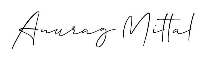 Upgrade your professional image with Anurag Mittal signature created with Allison_Script font. Fast, free, and watermark-free download. Anurag Mittal signature style 2 images and pictures png