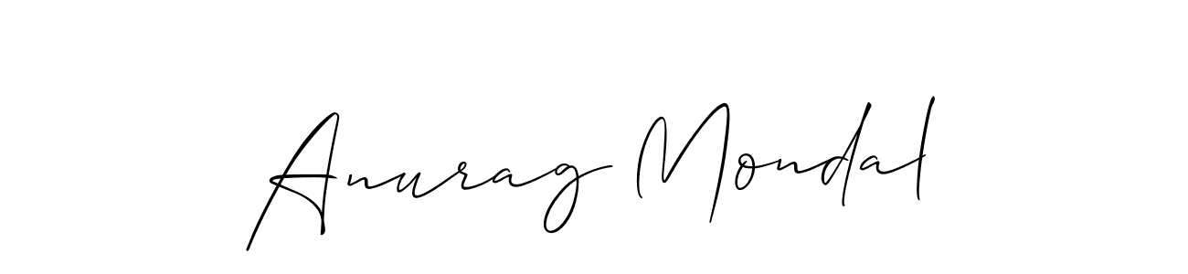 The best way (Allison_Script) to make a short signature is to pick only two or three words in your name. The name Anurag Mondal include a total of six letters. For converting this name. Anurag Mondal signature style 2 images and pictures png