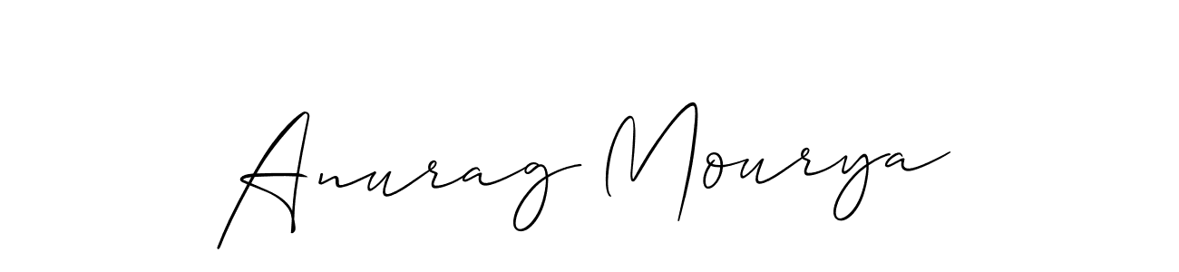 The best way (Allison_Script) to make a short signature is to pick only two or three words in your name. The name Anurag Mourya include a total of six letters. For converting this name. Anurag Mourya signature style 2 images and pictures png