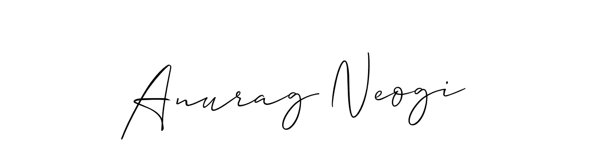 Anurag Neogi stylish signature style. Best Handwritten Sign (Allison_Script) for my name. Handwritten Signature Collection Ideas for my name Anurag Neogi. Anurag Neogi signature style 2 images and pictures png