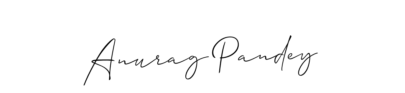 Use a signature maker to create a handwritten signature online. With this signature software, you can design (Allison_Script) your own signature for name Anurag Pandey. Anurag Pandey signature style 2 images and pictures png