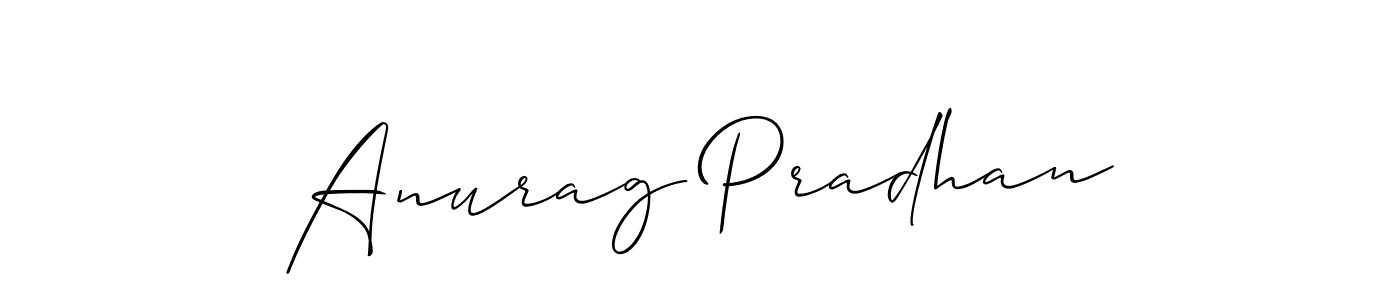 It looks lik you need a new signature style for name Anurag Pradhan. Design unique handwritten (Allison_Script) signature with our free signature maker in just a few clicks. Anurag Pradhan signature style 2 images and pictures png