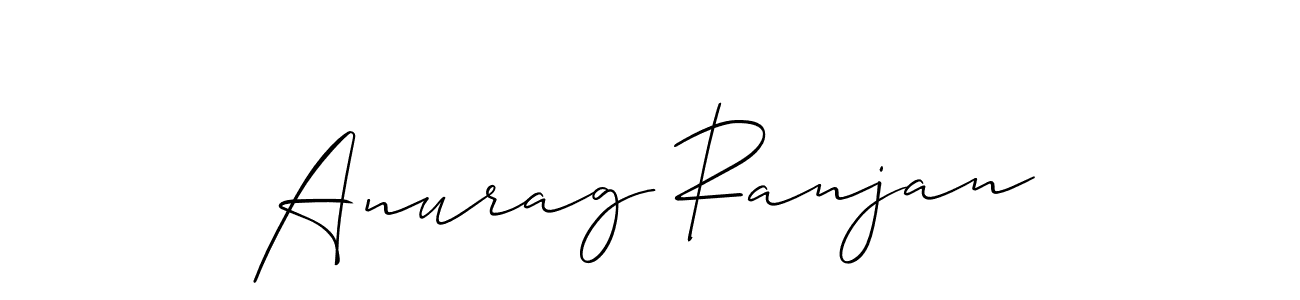 Create a beautiful signature design for name Anurag Ranjan. With this signature (Allison_Script) fonts, you can make a handwritten signature for free. Anurag Ranjan signature style 2 images and pictures png