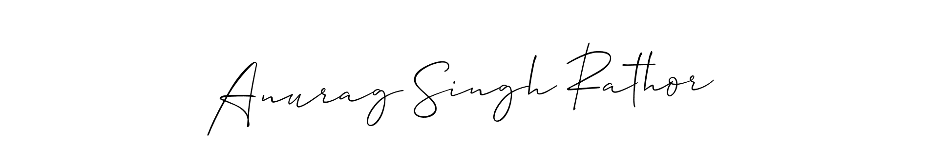 How to make Anurag Singh Rathor signature? Allison_Script is a professional autograph style. Create handwritten signature for Anurag Singh Rathor name. Anurag Singh Rathor signature style 2 images and pictures png