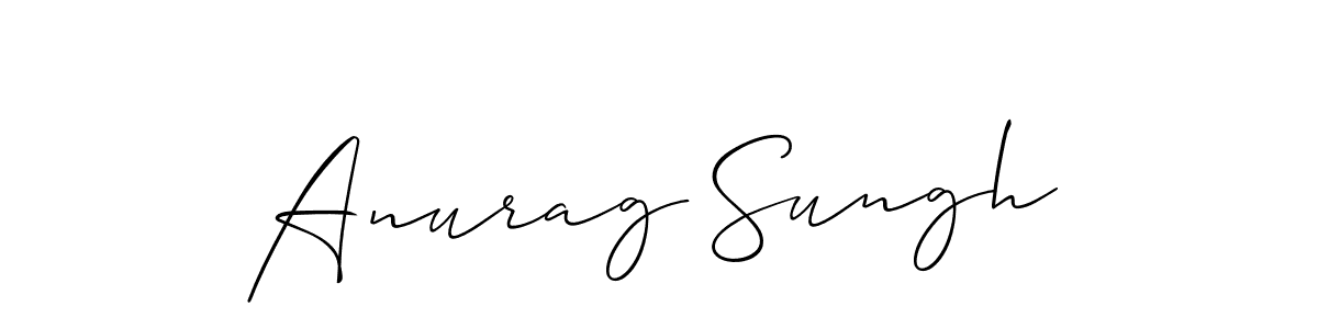 Design your own signature with our free online signature maker. With this signature software, you can create a handwritten (Allison_Script) signature for name Anurag Sungh. Anurag Sungh signature style 2 images and pictures png