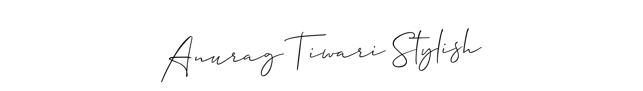Use a signature maker to create a handwritten signature online. With this signature software, you can design (Allison_Script) your own signature for name Anurag Tiwari Stylish. Anurag Tiwari Stylish signature style 2 images and pictures png