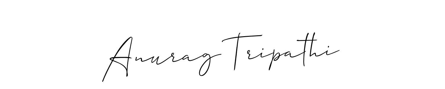 Create a beautiful signature design for name Anurag Tripathi. With this signature (Allison_Script) fonts, you can make a handwritten signature for free. Anurag Tripathi signature style 2 images and pictures png
