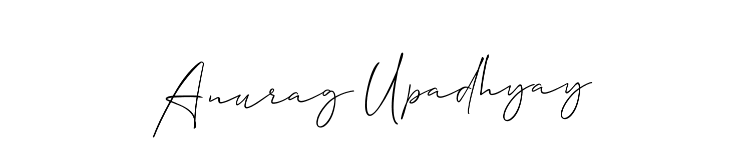 Anurag Upadhyay stylish signature style. Best Handwritten Sign (Allison_Script) for my name. Handwritten Signature Collection Ideas for my name Anurag Upadhyay. Anurag Upadhyay signature style 2 images and pictures png
