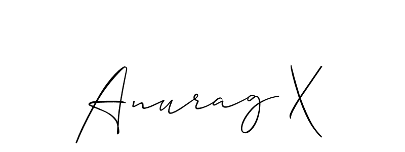 Anurag X stylish signature style. Best Handwritten Sign (Allison_Script) for my name. Handwritten Signature Collection Ideas for my name Anurag X. Anurag X signature style 2 images and pictures png