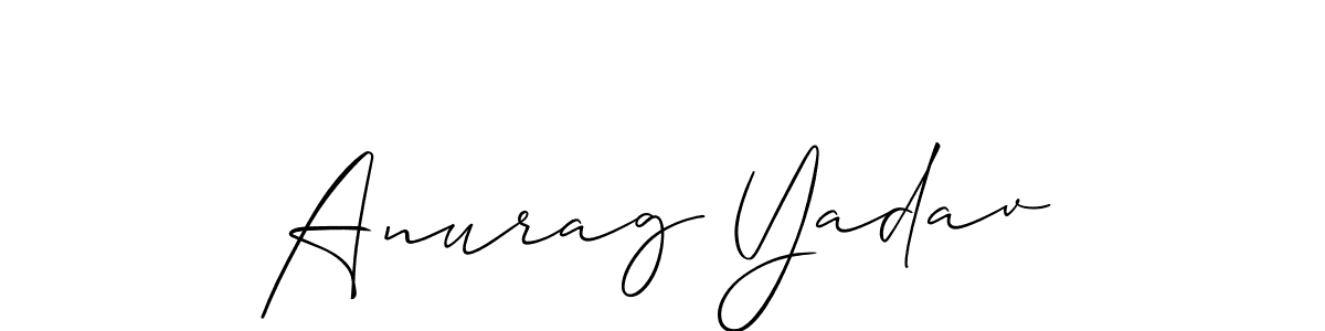 The best way (Allison_Script) to make a short signature is to pick only two or three words in your name. The name Anurag Yadav include a total of six letters. For converting this name. Anurag Yadav signature style 2 images and pictures png