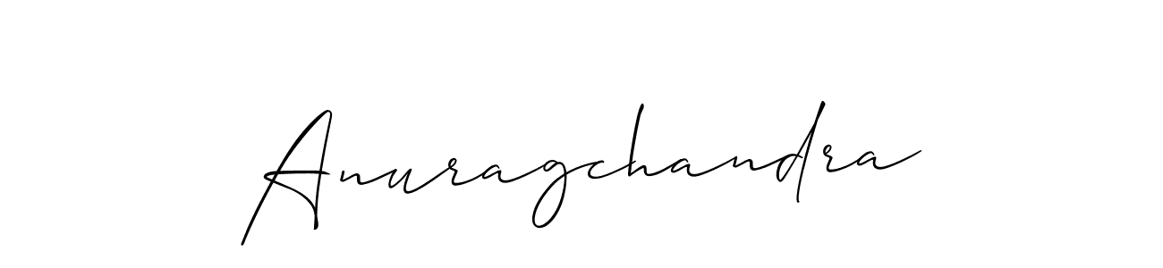It looks lik you need a new signature style for name Anuragchandra. Design unique handwritten (Allison_Script) signature with our free signature maker in just a few clicks. Anuragchandra signature style 2 images and pictures png