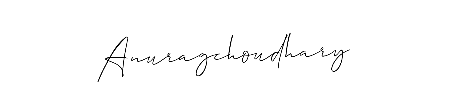 Anuragchoudhary stylish signature style. Best Handwritten Sign (Allison_Script) for my name. Handwritten Signature Collection Ideas for my name Anuragchoudhary. Anuragchoudhary signature style 2 images and pictures png