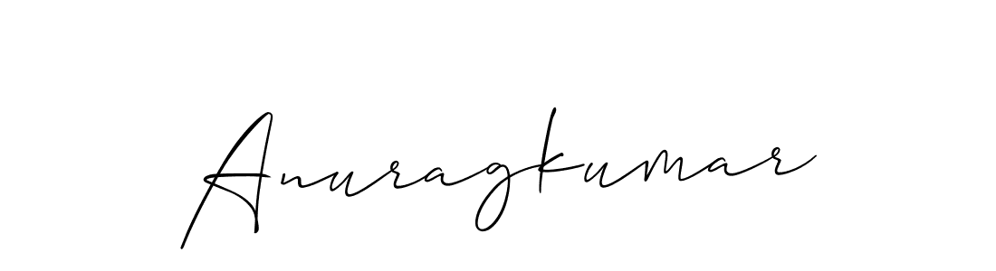 Make a short Anuragkumar signature style. Manage your documents anywhere anytime using Allison_Script. Create and add eSignatures, submit forms, share and send files easily. Anuragkumar signature style 2 images and pictures png