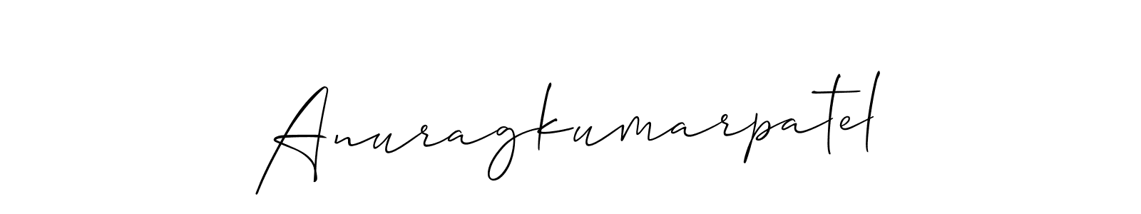 Also You can easily find your signature by using the search form. We will create Anuragkumarpatel name handwritten signature images for you free of cost using Allison_Script sign style. Anuragkumarpatel signature style 2 images and pictures png