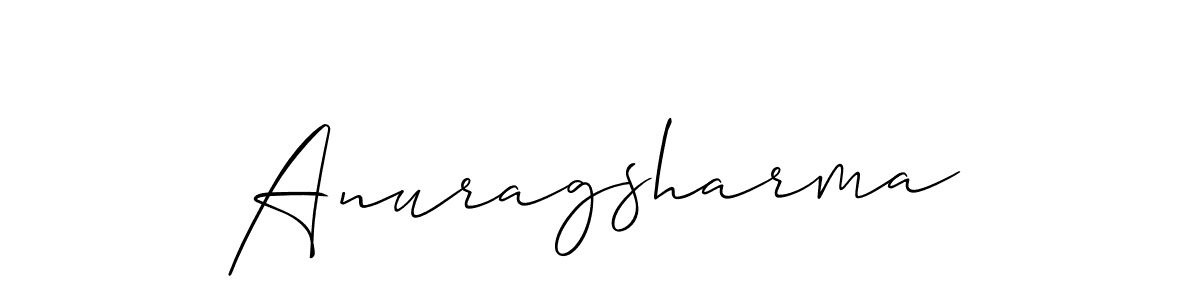 You should practise on your own different ways (Allison_Script) to write your name (Anuragsharma) in signature. don't let someone else do it for you. Anuragsharma signature style 2 images and pictures png