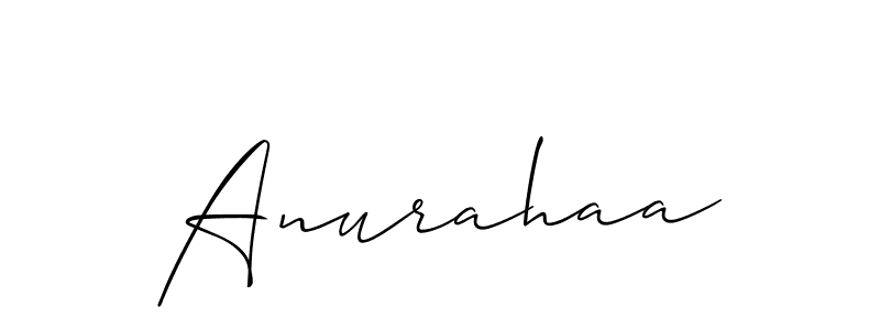 Also we have Anurahaa name is the best signature style. Create professional handwritten signature collection using Allison_Script autograph style. Anurahaa signature style 2 images and pictures png