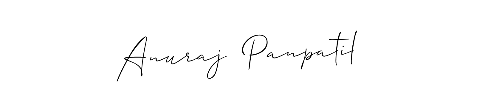 Similarly Allison_Script is the best handwritten signature design. Signature creator online .You can use it as an online autograph creator for name Anuraj  Panpatil. Anuraj  Panpatil signature style 2 images and pictures png