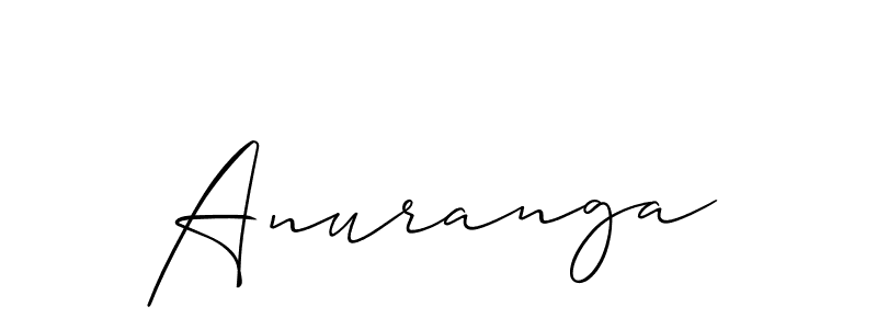 The best way (Allison_Script) to make a short signature is to pick only two or three words in your name. The name Anuranga include a total of six letters. For converting this name. Anuranga signature style 2 images and pictures png