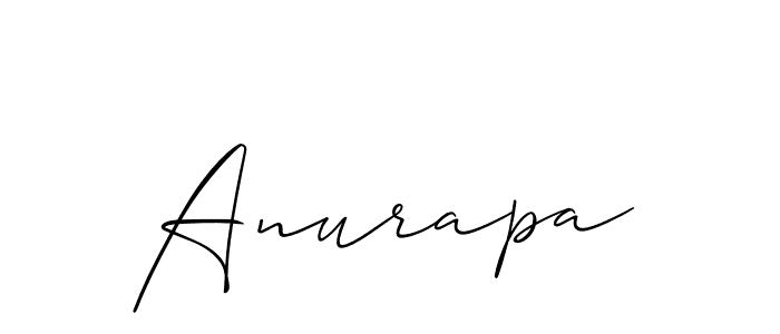 Allison_Script is a professional signature style that is perfect for those who want to add a touch of class to their signature. It is also a great choice for those who want to make their signature more unique. Get Anurapa name to fancy signature for free. Anurapa signature style 2 images and pictures png