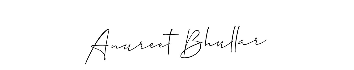 You should practise on your own different ways (Allison_Script) to write your name (Anureet Bhullar) in signature. don't let someone else do it for you. Anureet Bhullar signature style 2 images and pictures png