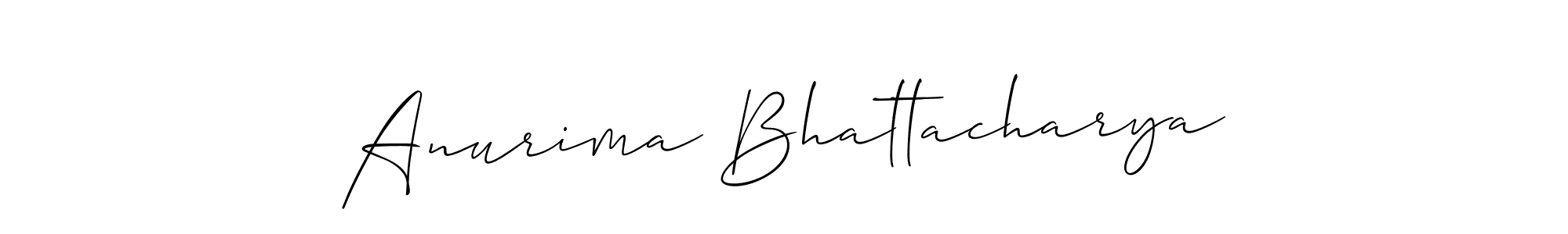 Anurima Bhattacharya stylish signature style. Best Handwritten Sign (Allison_Script) for my name. Handwritten Signature Collection Ideas for my name Anurima Bhattacharya. Anurima Bhattacharya signature style 2 images and pictures png