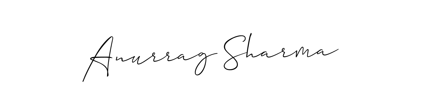 Make a beautiful signature design for name Anurrag Sharma. With this signature (Allison_Script) style, you can create a handwritten signature for free. Anurrag Sharma signature style 2 images and pictures png