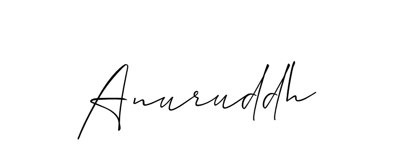How to make Anuruddh signature? Allison_Script is a professional autograph style. Create handwritten signature for Anuruddh name. Anuruddh signature style 2 images and pictures png