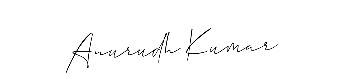 It looks lik you need a new signature style for name Anurudh Kumar. Design unique handwritten (Allison_Script) signature with our free signature maker in just a few clicks. Anurudh Kumar signature style 2 images and pictures png