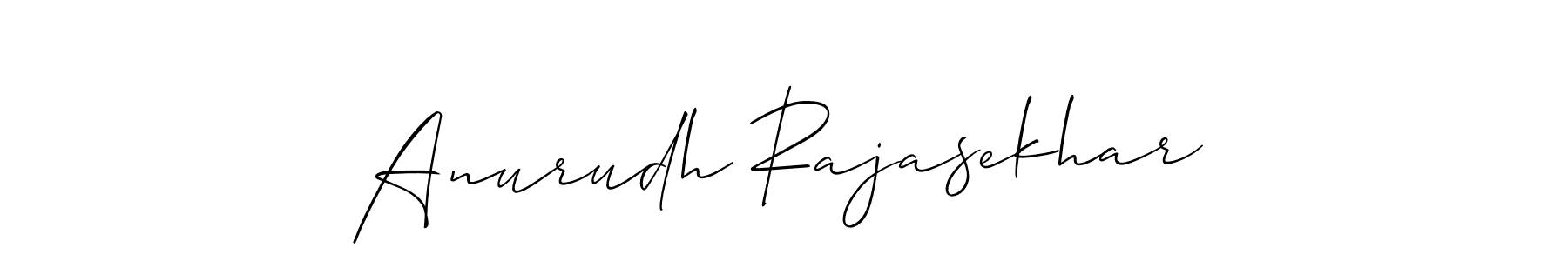 Design your own signature with our free online signature maker. With this signature software, you can create a handwritten (Allison_Script) signature for name Anurudh Rajasekhar. Anurudh Rajasekhar signature style 2 images and pictures png