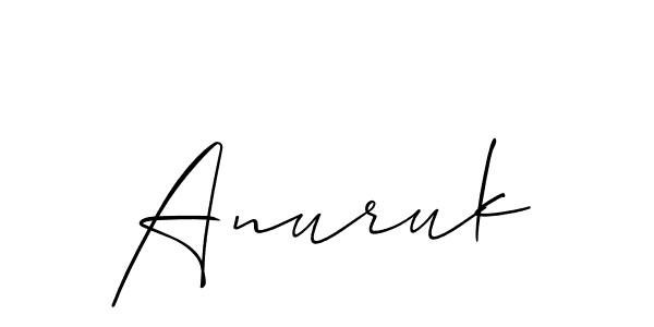 Make a beautiful signature design for name Anuruk. Use this online signature maker to create a handwritten signature for free. Anuruk signature style 2 images and pictures png