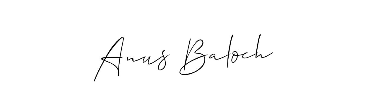 How to make Anus Baloch   name signature. Use Allison_Script style for creating short signs online. This is the latest handwritten sign. Anus Baloch   signature style 2 images and pictures png