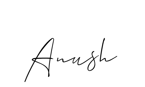 Also we have Anush name is the best signature style. Create professional handwritten signature collection using Allison_Script autograph style. Anush signature style 2 images and pictures png