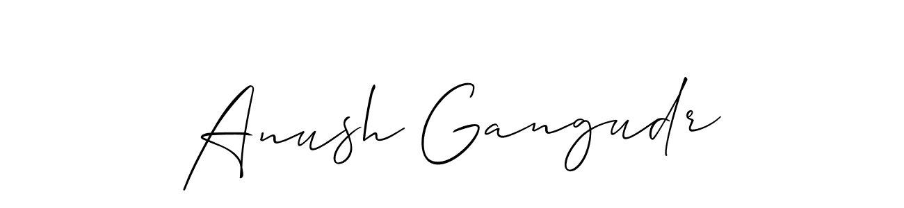 Once you've used our free online signature maker to create your best signature Allison_Script style, it's time to enjoy all of the benefits that Anush Gangudr name signing documents. Anush Gangudr signature style 2 images and pictures png