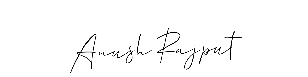 Similarly Allison_Script is the best handwritten signature design. Signature creator online .You can use it as an online autograph creator for name Anush Rajput. Anush Rajput signature style 2 images and pictures png