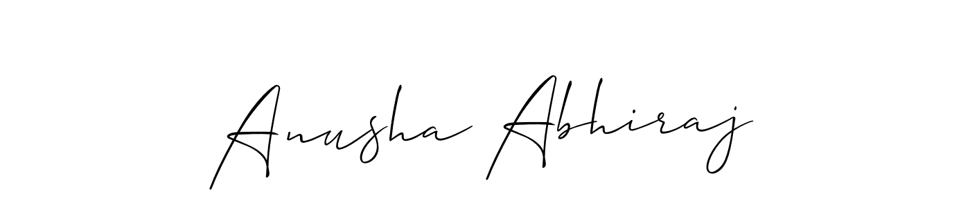 Similarly Allison_Script is the best handwritten signature design. Signature creator online .You can use it as an online autograph creator for name Anusha Abhiraj. Anusha Abhiraj signature style 2 images and pictures png