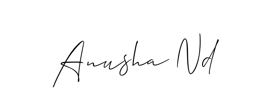 This is the best signature style for the Anusha Nd name. Also you like these signature font (Allison_Script). Mix name signature. Anusha Nd signature style 2 images and pictures png