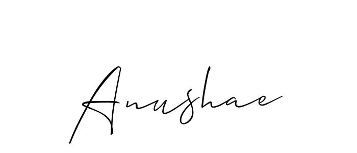 How to make Anushae name signature. Use Allison_Script style for creating short signs online. This is the latest handwritten sign. Anushae signature style 2 images and pictures png