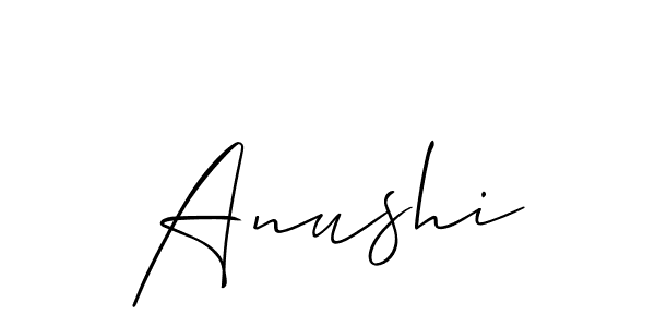 Also You can easily find your signature by using the search form. We will create Anushi name handwritten signature images for you free of cost using Allison_Script sign style. Anushi signature style 2 images and pictures png