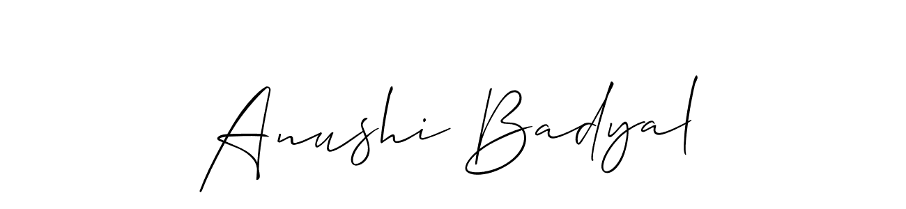 How to Draw Anushi Badyal signature style? Allison_Script is a latest design signature styles for name Anushi Badyal. Anushi Badyal signature style 2 images and pictures png