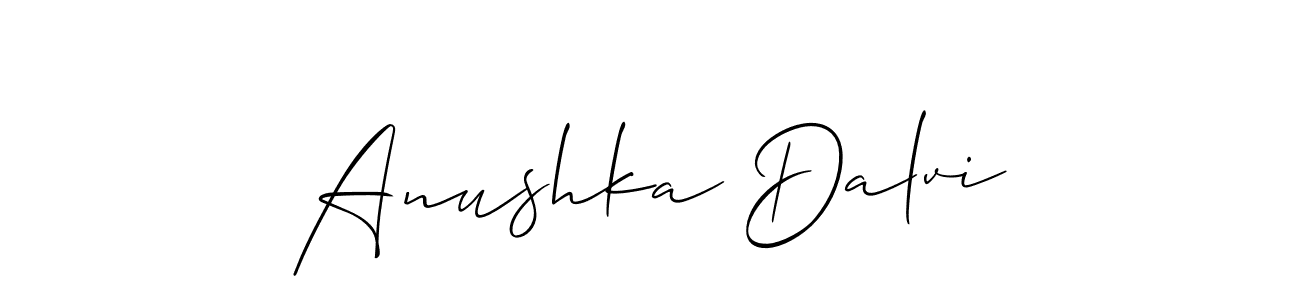 This is the best signature style for the Anushka Dalvi name. Also you like these signature font (Allison_Script). Mix name signature. Anushka Dalvi signature style 2 images and pictures png