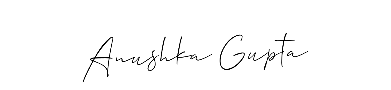 Best and Professional Signature Style for Anushka Gupta. Allison_Script Best Signature Style Collection. Anushka Gupta signature style 2 images and pictures png