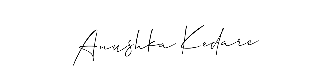 Once you've used our free online signature maker to create your best signature Allison_Script style, it's time to enjoy all of the benefits that Anushka Kedare name signing documents. Anushka Kedare signature style 2 images and pictures png