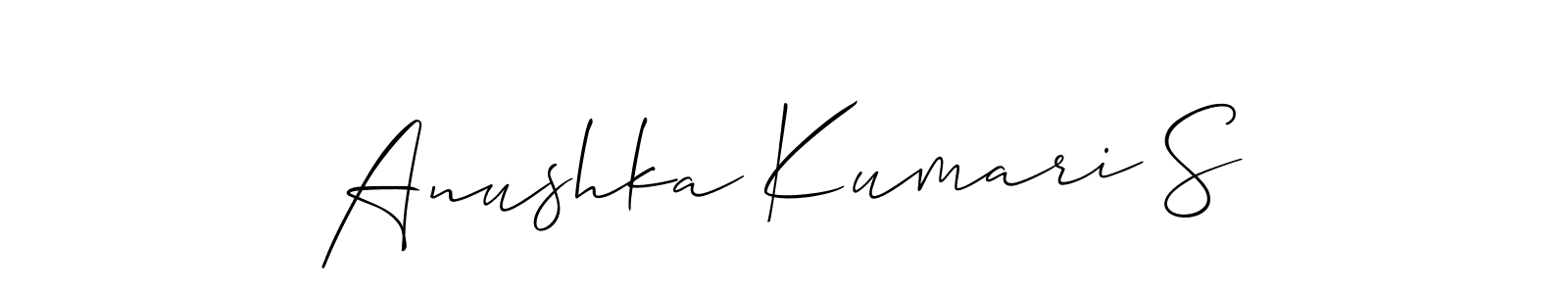 You can use this online signature creator to create a handwritten signature for the name Anushka Kumari S. This is the best online autograph maker. Anushka Kumari S signature style 2 images and pictures png