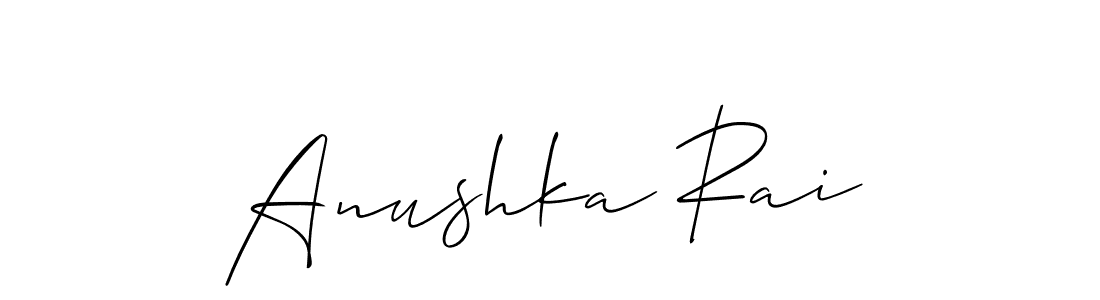 Also You can easily find your signature by using the search form. We will create Anushka Rai name handwritten signature images for you free of cost using Allison_Script sign style. Anushka Rai signature style 2 images and pictures png