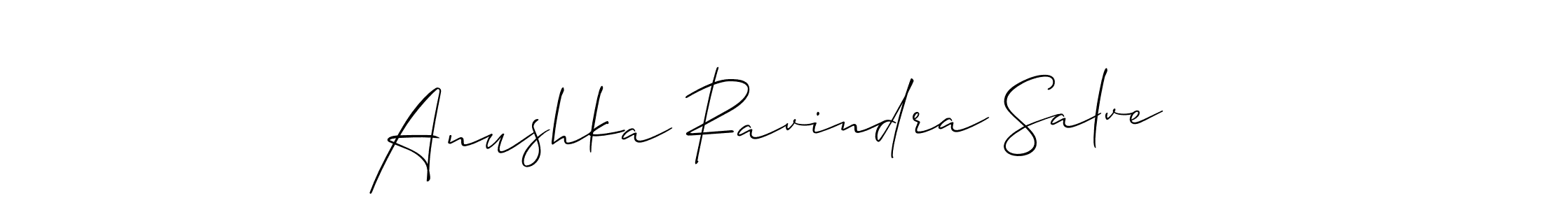 How to Draw Anushka Ravindra Salve signature style? Allison_Script is a latest design signature styles for name Anushka Ravindra Salve. Anushka Ravindra Salve signature style 2 images and pictures png